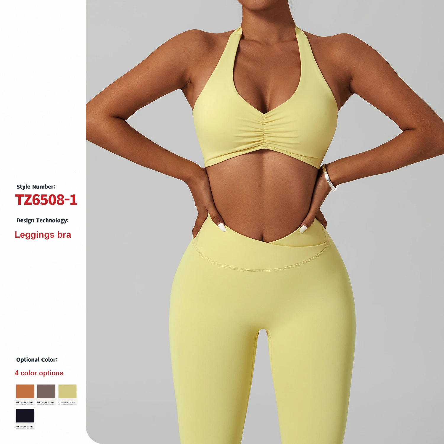 Gym Yoga Sets High Quality Sexy High Waist Womens 2 Pc Sport Yoga Legging Active Wear Sets Fitness