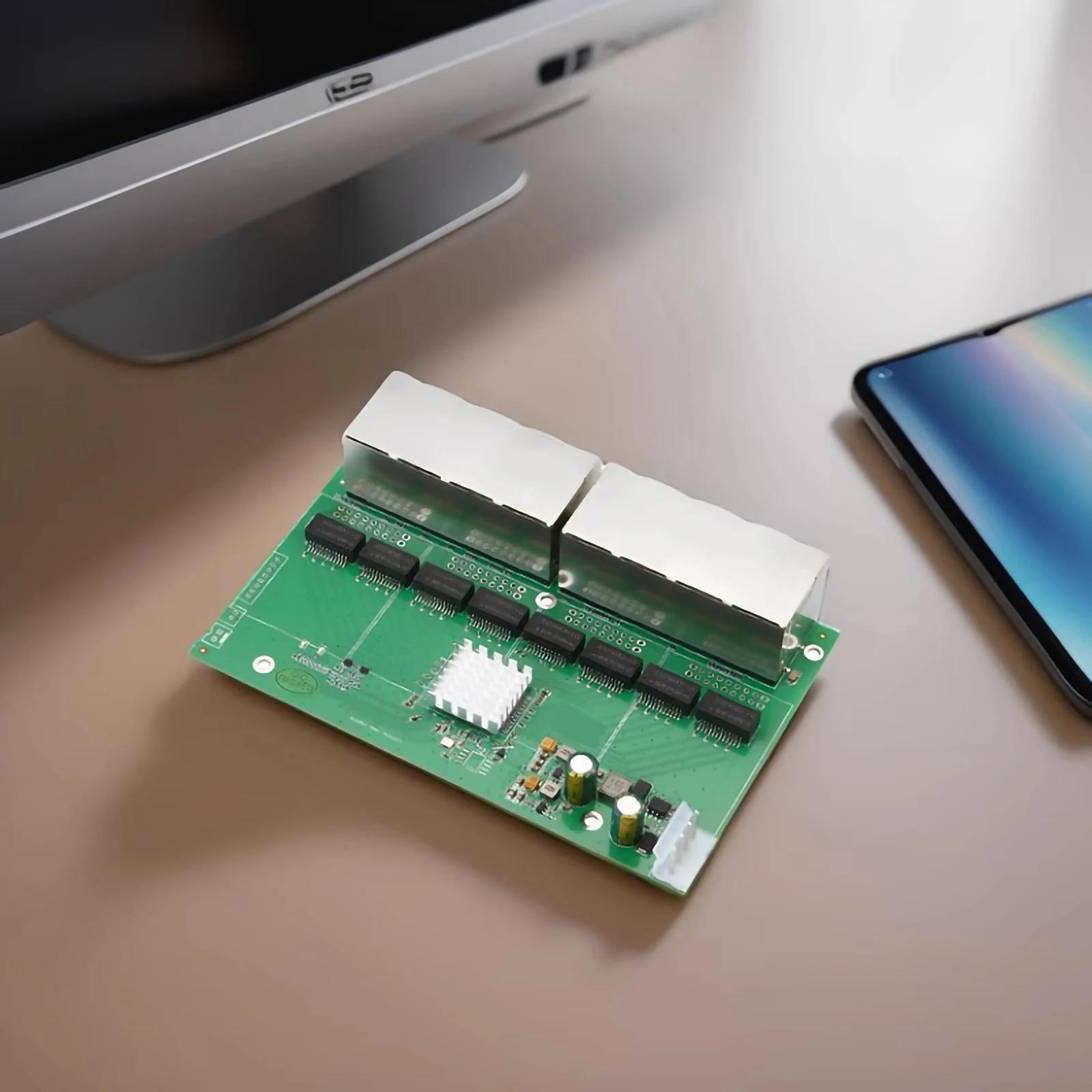 16-портовый коммутатор Ethernet 100 Мбит/с модуль коммутатора домашней сети опционально 48 В 8-портовый PCB