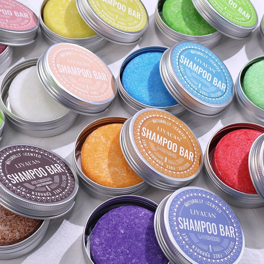 Wholesales Hair Darkening Clean Repair Damaged Nourish Natural Solid Shampoo Bar Soap