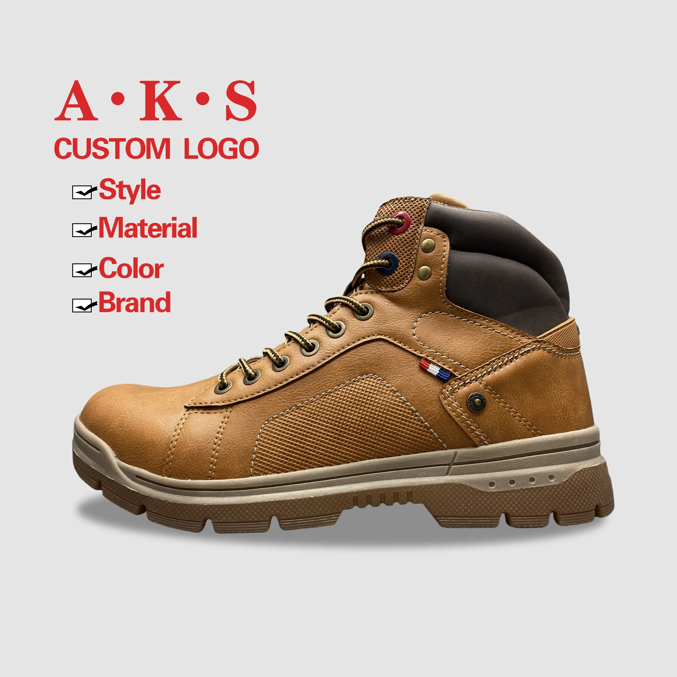 AKS Manufacture Lace-up Custom Hiking Boots DHL FEDEX Camping Mens Combat Boots Hunting Wearable Desert Boots