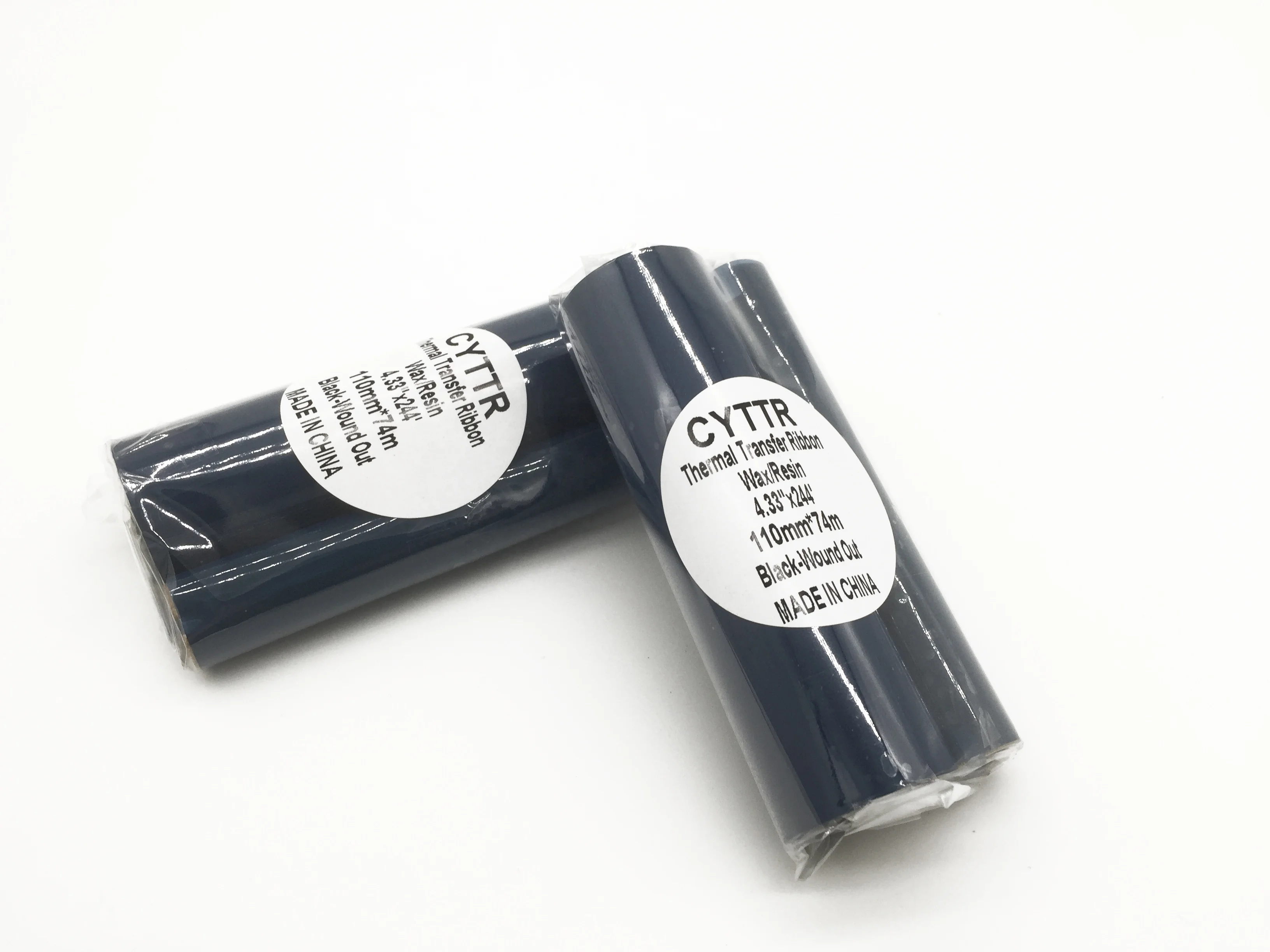 Compatible Thermal Transfer Wax Resin Black Barcode Printer Ribbon
