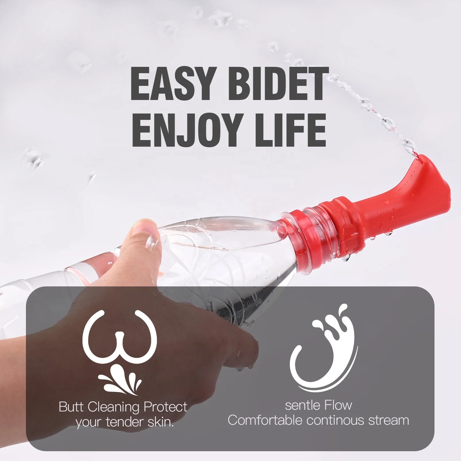 1PCS Pack OEM/ODM Wholesale portable travel bidet Compatible with Every Bottle, Backpack Bidet Travel Bidet,Mini Size Easy Carry