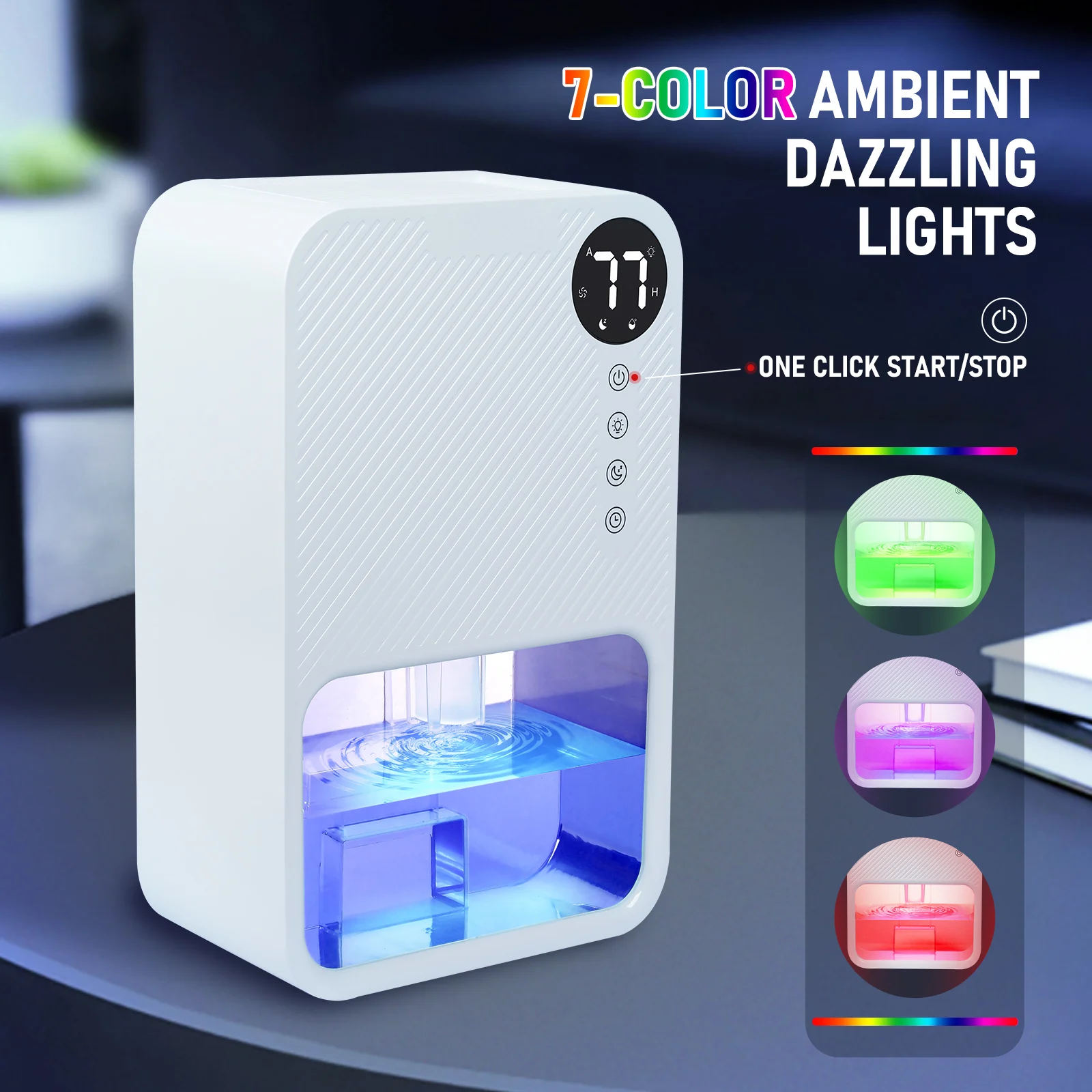 2023 Hot sale China manufacturer portable  home Moisture Absorber smart mini dehumidifier for home bedroom closet