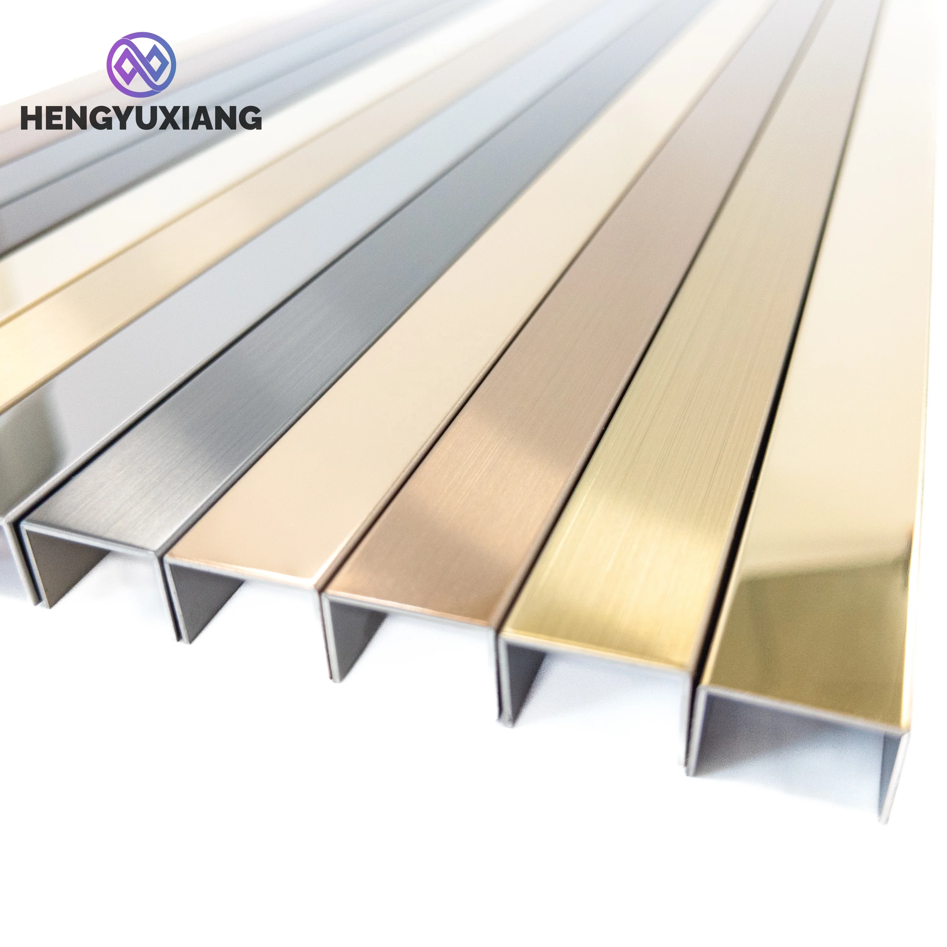 Hot Sale Polished Chrome 304 U Channel Stainless Steel Tile Trim For Wall Furniture Decoration