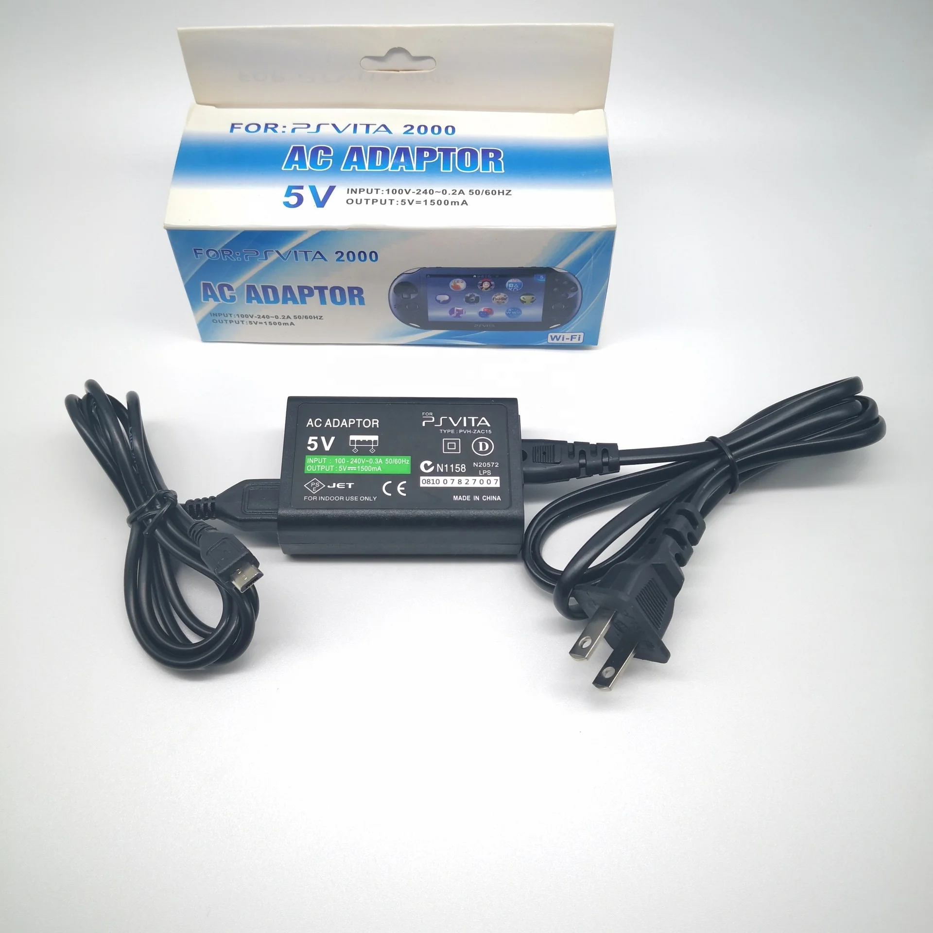 EU US Plug AC Power Charger Adapter With USB Sync Charging Cable For Sony PlayStation Vita For PS Vita PSV 2000 Console