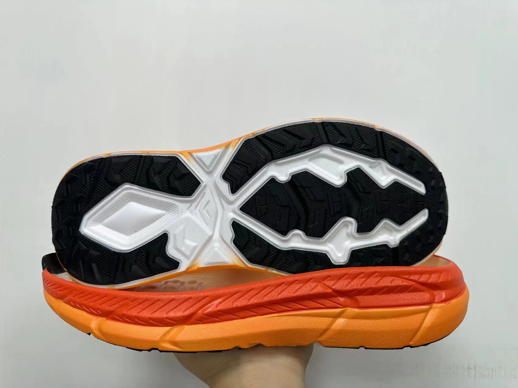 2024 customized eva sports sole wholesale outdoor non-slip running shoes semi-finished wear-resistant rubber sole