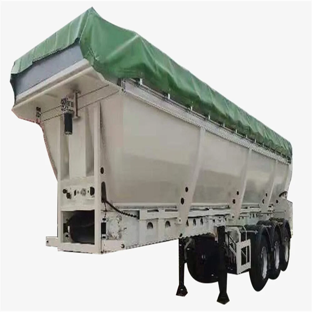 Tri Axles 50 тонн грузоподъемность самосвал прицеп U-образный/Фургон форма опрокидного самосвала грузовик боковой Самосвал полуприцеп для продажи