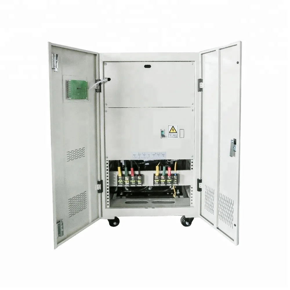 Customized   3KVA~800KVA 3 Phase Servo Motor Industrial Voltage Regulator Servo Voltage Stabilizer