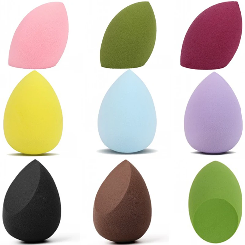 Wholesale Latex Free Marble Soft Beauty Egg Cosmetic Puff Custom Logo Gradient Color Makeup Sponge Set