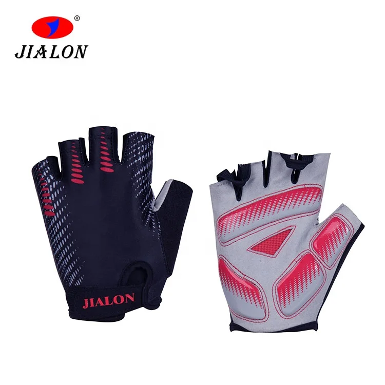 Breathable Gel Pad Half Finger Bicycle Bike Hand Fingerless Cycling Gloves with Shock-absorbing