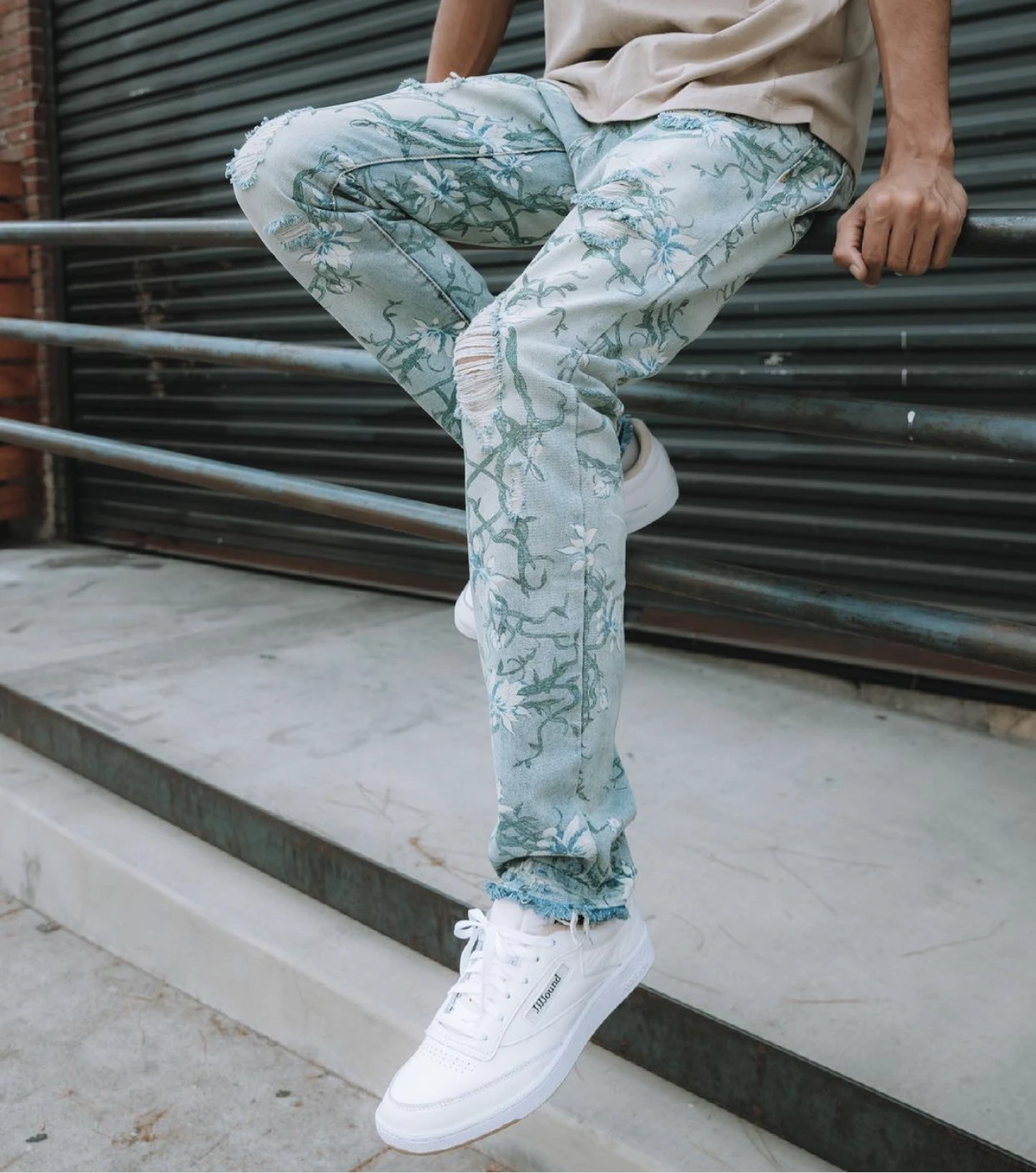 High Quality New Design Fashion Denim Waxed Jeans Pants For Men