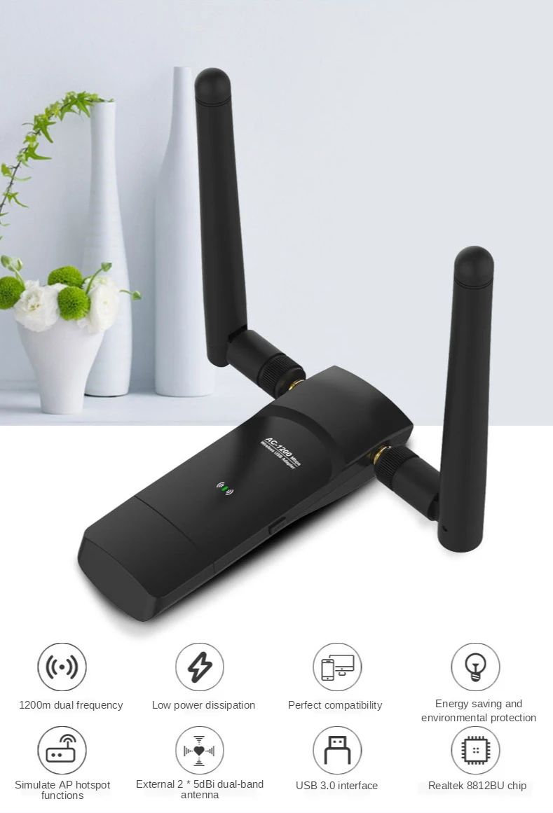 300 Мбит/с 5dBi usb-адаптер Wi-Fi мини донгл внешний беспроводной LAN сетевая карта 2 4 ГГц 802.11n/g/b для компьютера Win 7 8
