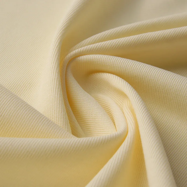 Leesourcing-Oekotex 100 Fabric For Babies Clothing Plain 94% Organic Cotton 6% Elastane