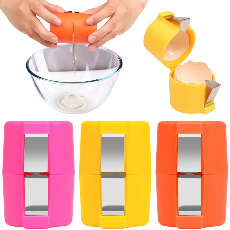 Hot Sale Egg Topper Shell Cutter Beater Household Raw Egg Cracker Separator Filter Egg Opener Kitchen Baking Tool