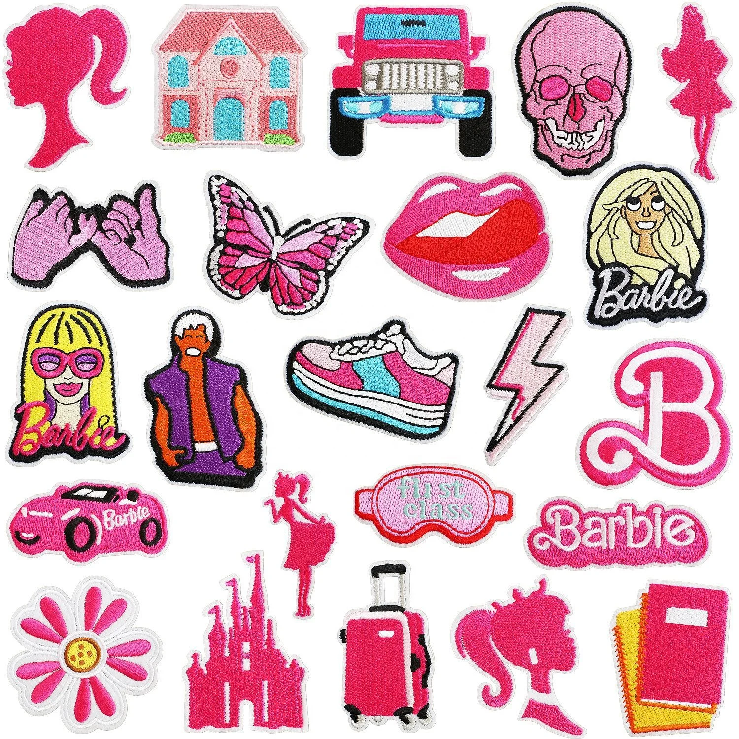 Factory Direct Sales Cute Cartoon Embroidery Clothes Patches Wholesale Beautiful Embroidered Patch for Clothing and Hats