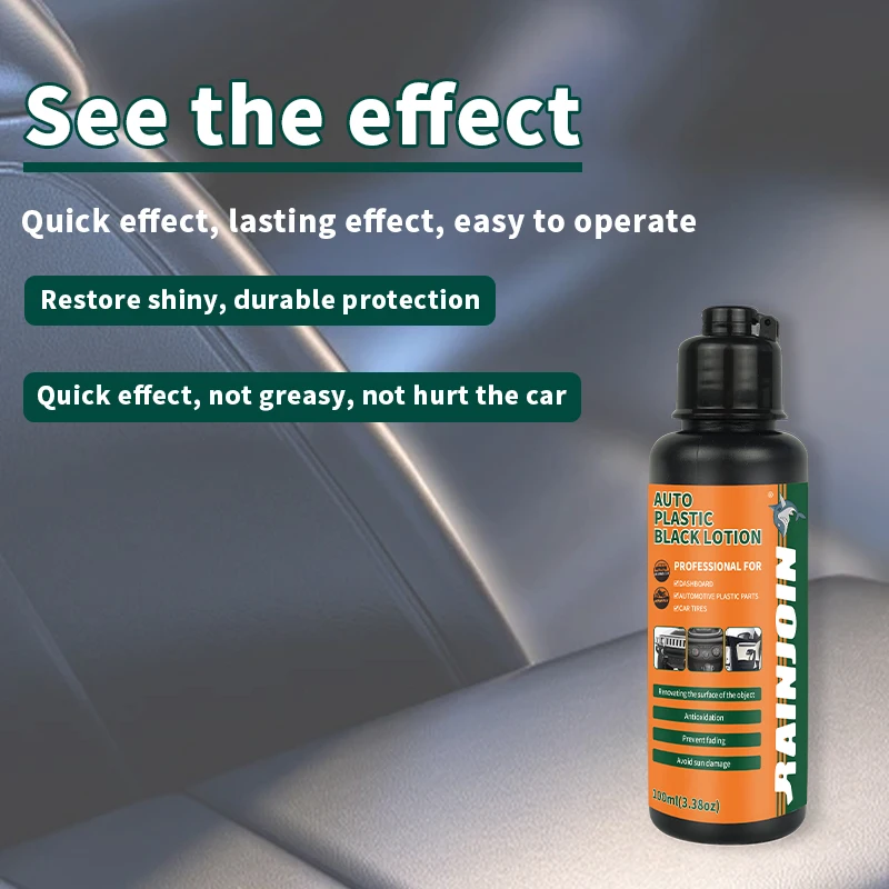 100mlAuto Plastic Black Lotion Back To Black Gloss Autos Polish And Repair Coating Renovator For Cars Detailing