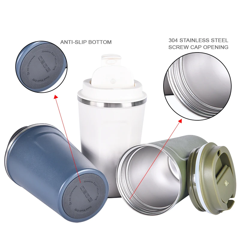 Reusable Custom Logo 304 316 Stainless Steel Tumbler Best Portable Thermal Insulated Travel Cup Water Bottle With Straw