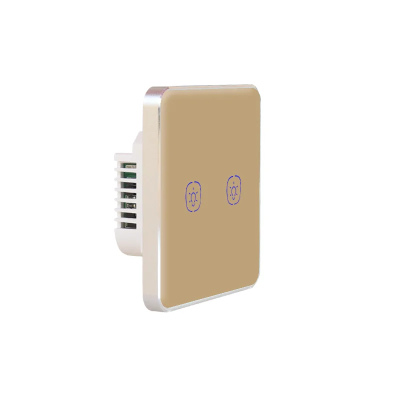 Factory Selling WiFi Relay  N+L line Touch Light Switch Tuya Remote Control 2 gang Hot Selling