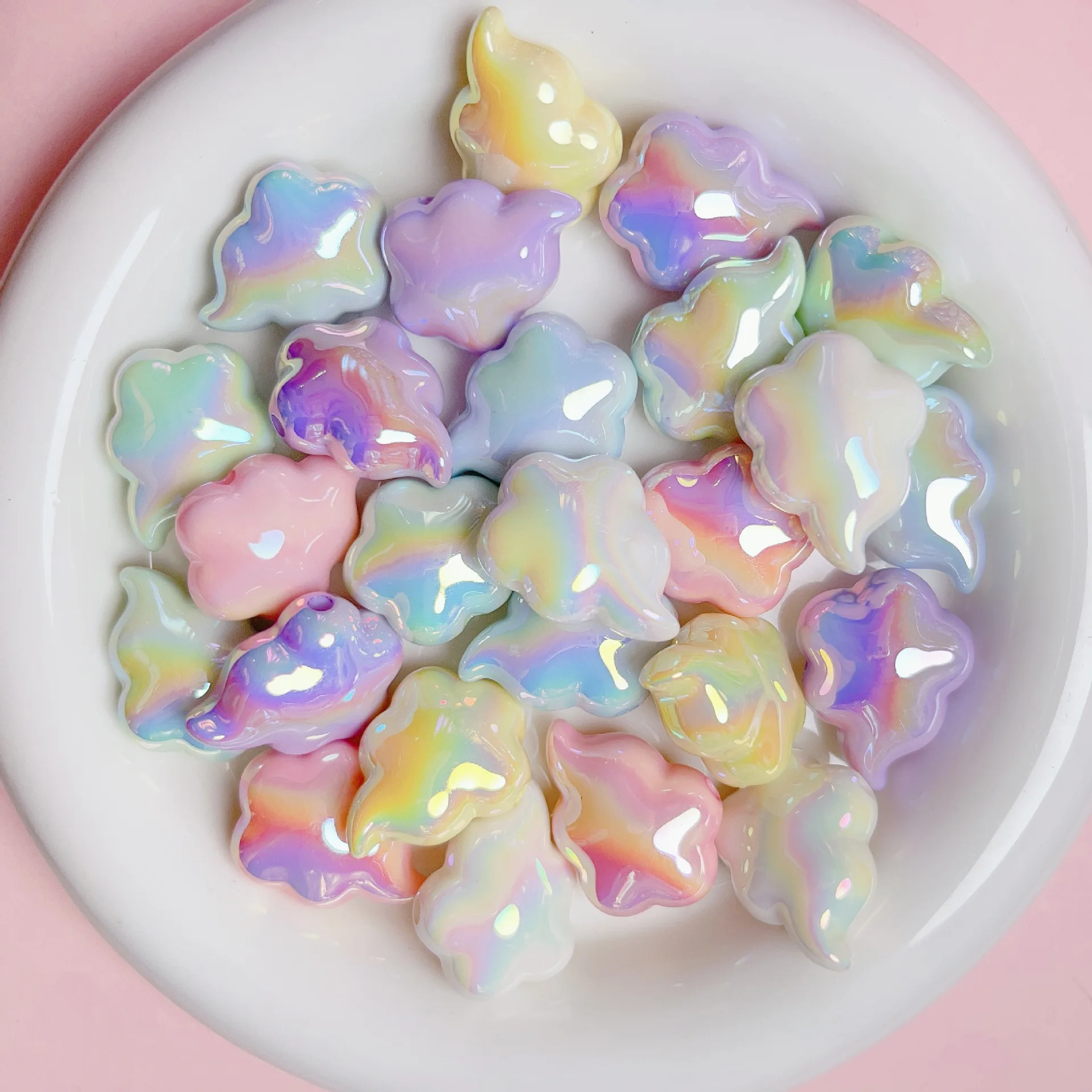 10 шт., акриловые браслеты из бусин