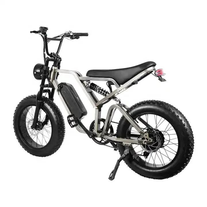 Электрический горный велосипед Ebike 1000 Вт электрический с толстыми шинами 20 дюймов EcoRider съемный аккумулятор