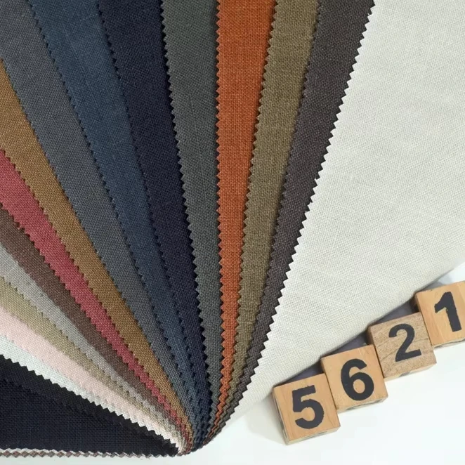 5621# High quality 100 hemp fabric stonewashed hemp 225g fabric for autumn winter clothing