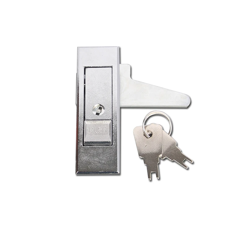 Manufacturers Customizable MS603 Sand Blasting Chromium Plating Silver Push Button Hidden Electronic  Lock For Cabinet Cheap