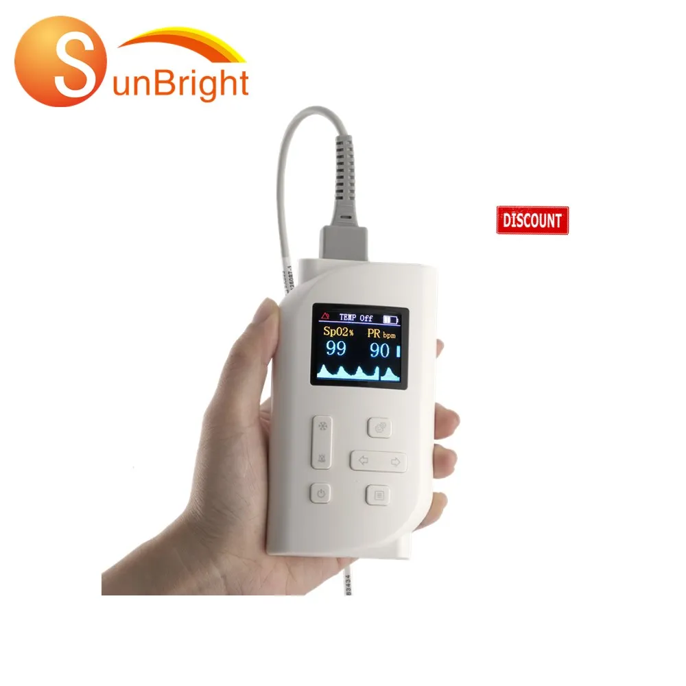 Color LED screen handheld pulse oximeter portable Rechargeable SPO2 oximeter factory price
