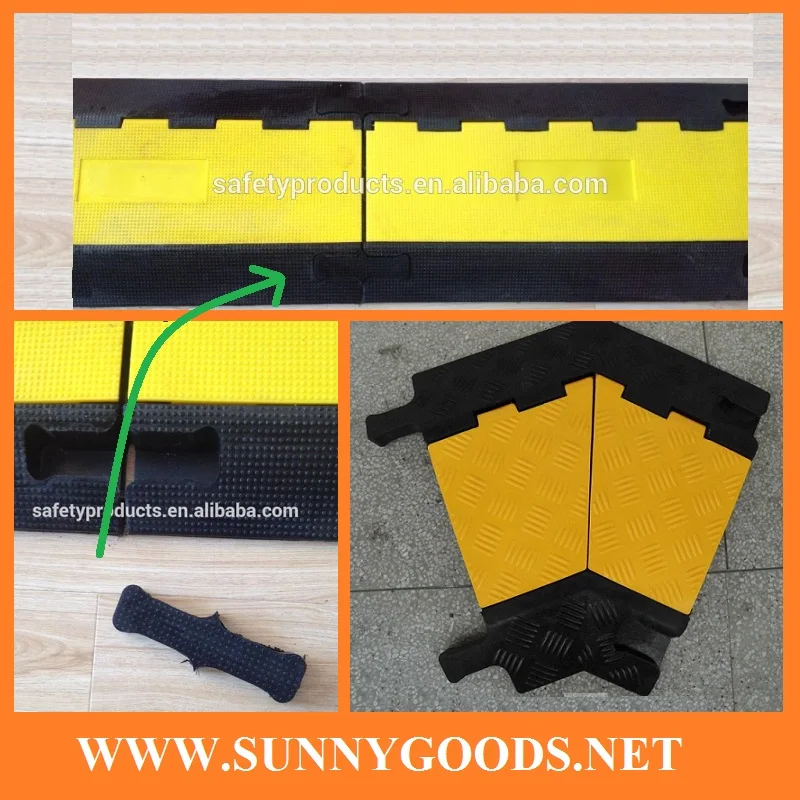 length 900mm 5 channels rubber cable protector