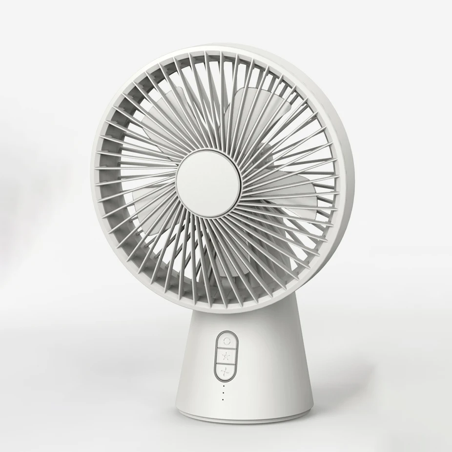 
Large Battery Capacity Mini USB Desk Fan, 3 Speed Personal Oscillating Small Desktop Table Quiet USB Rechargeable Fan 