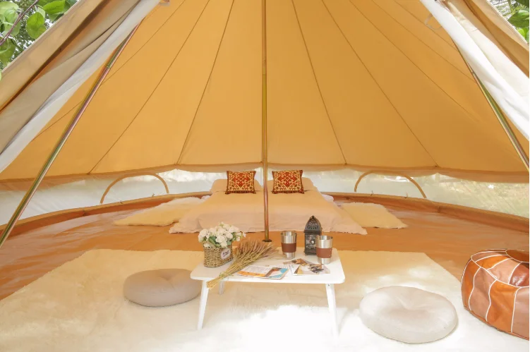 3/4/5/6 m Outdoor camping thickened storm-proof warm cotton tents Hotel camp tents
