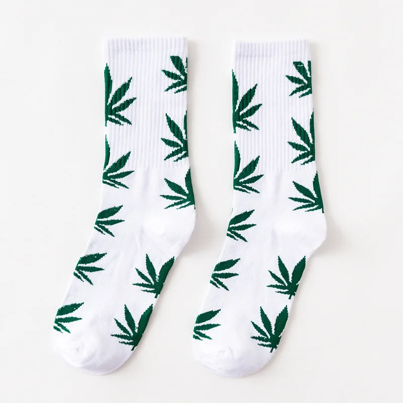 
Wholesale Quality Cotton One Size Fits All Couple Huff Weed Socks 