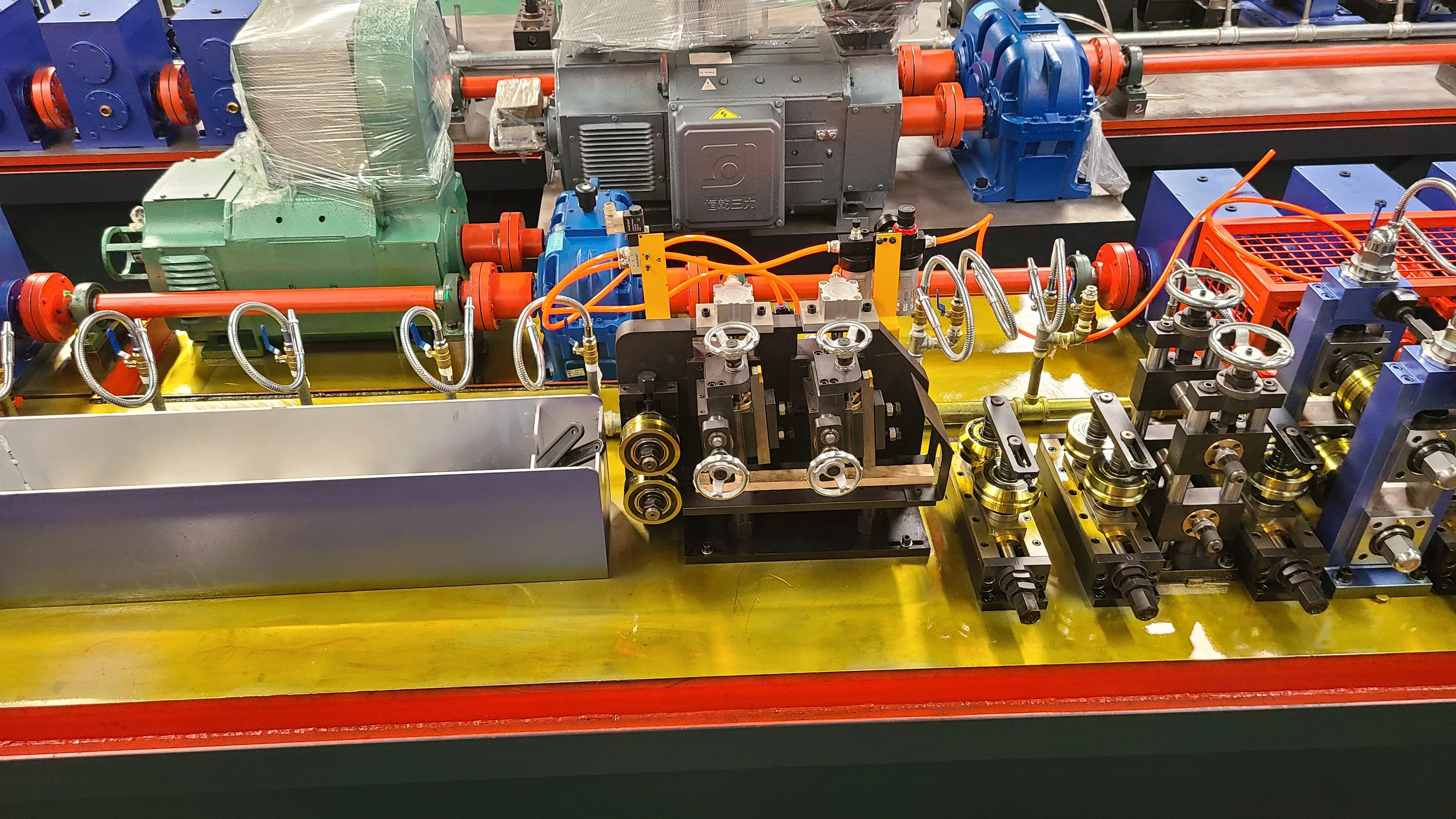TY20 High Precision  Automatic Galvanized Steel Pipe Production Line / Welded Tube Making Machinery