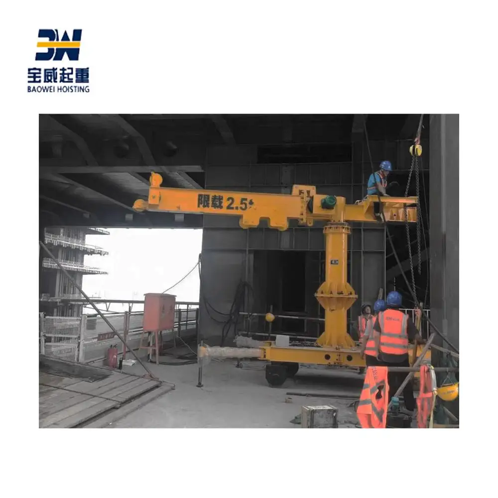 2 ton Popular Cantilever Swing Arm Jib Crane Supporting with Pneumatic mechanism