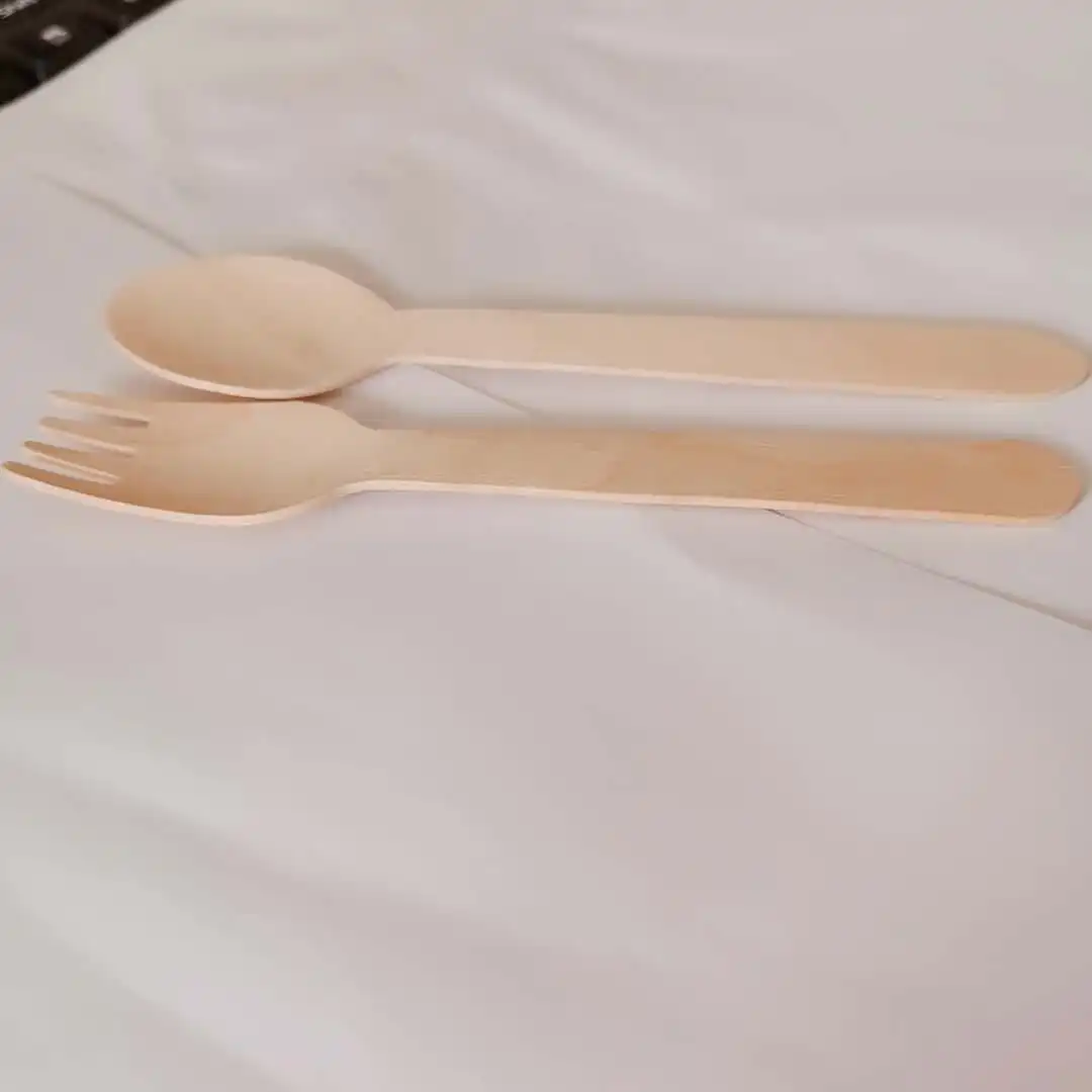 
China Factory Best Price Wooden Bamboo Knife Fork And Spoon Sets Bamboo Cutlery Set Birch Wooden Cutlery Set 