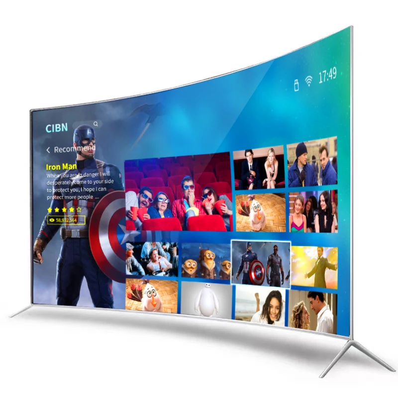 65inch Curved Smart Tv 4k Big Screen  Hd Led Tv Smart Television 65 Inch Tv
