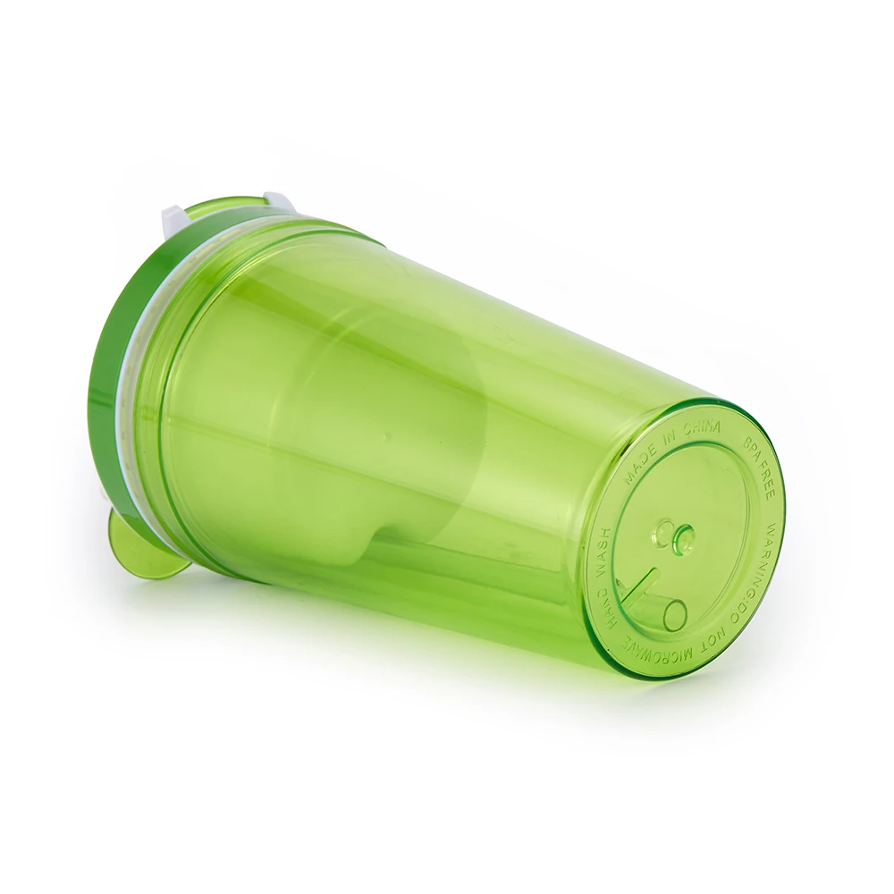 Classic Hot Sell BPA FREE & Food Grade Double Wall Plastic Mug With Lid And Straw 500ML