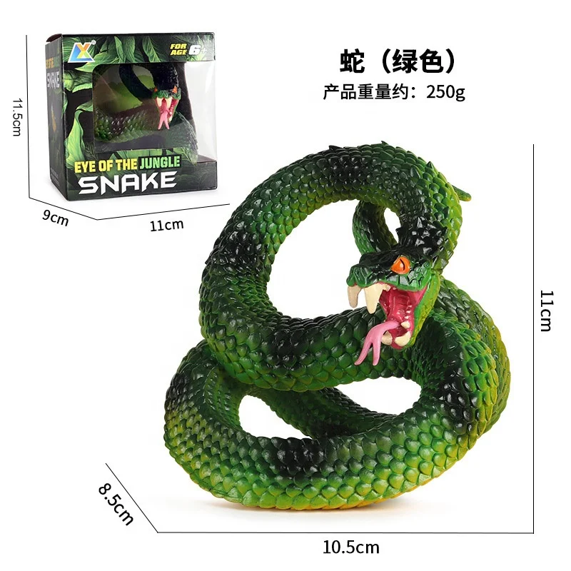 Hot Sale TPR Rubber Snake Simulation Animal Snake Model  Prank Toy Ornament Rubber Snake Animal Toy
