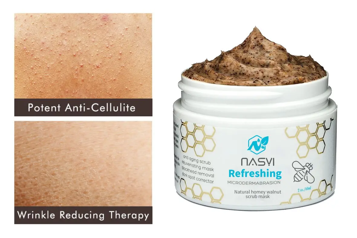 Best Selling Nasyi Private Label Natural Vegan Face Mask Pore Shrink Microdermabrasion Honey Walnut Facial Scrub Facial Mud Mask