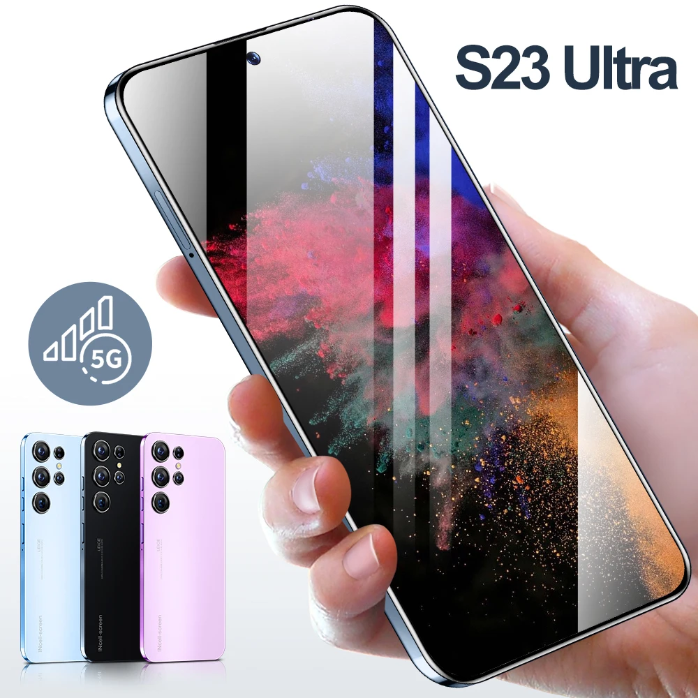 S23 Ultra 5G Smartphone HD Screen QWERTY Keyboard 108MP Rear Camera Wholesale LTE CDMA Octa Core English Face Recognition