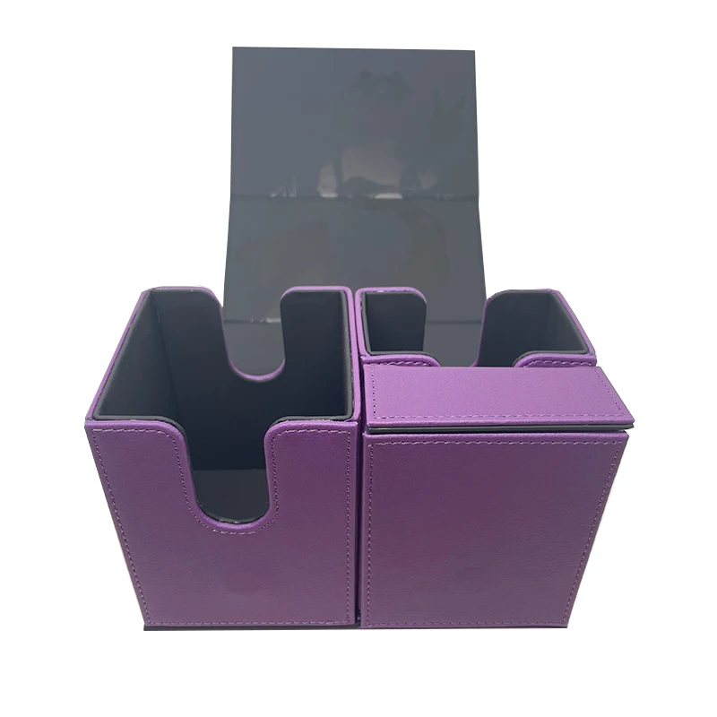 Collecting Card Deck Box Storage Case Customized Board Game Derivatives Pu Leather High Quality China Custom Size Accepted