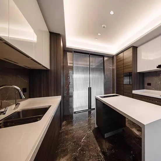 YALIG furniture luxury laminate wall kitchen storage cabinet