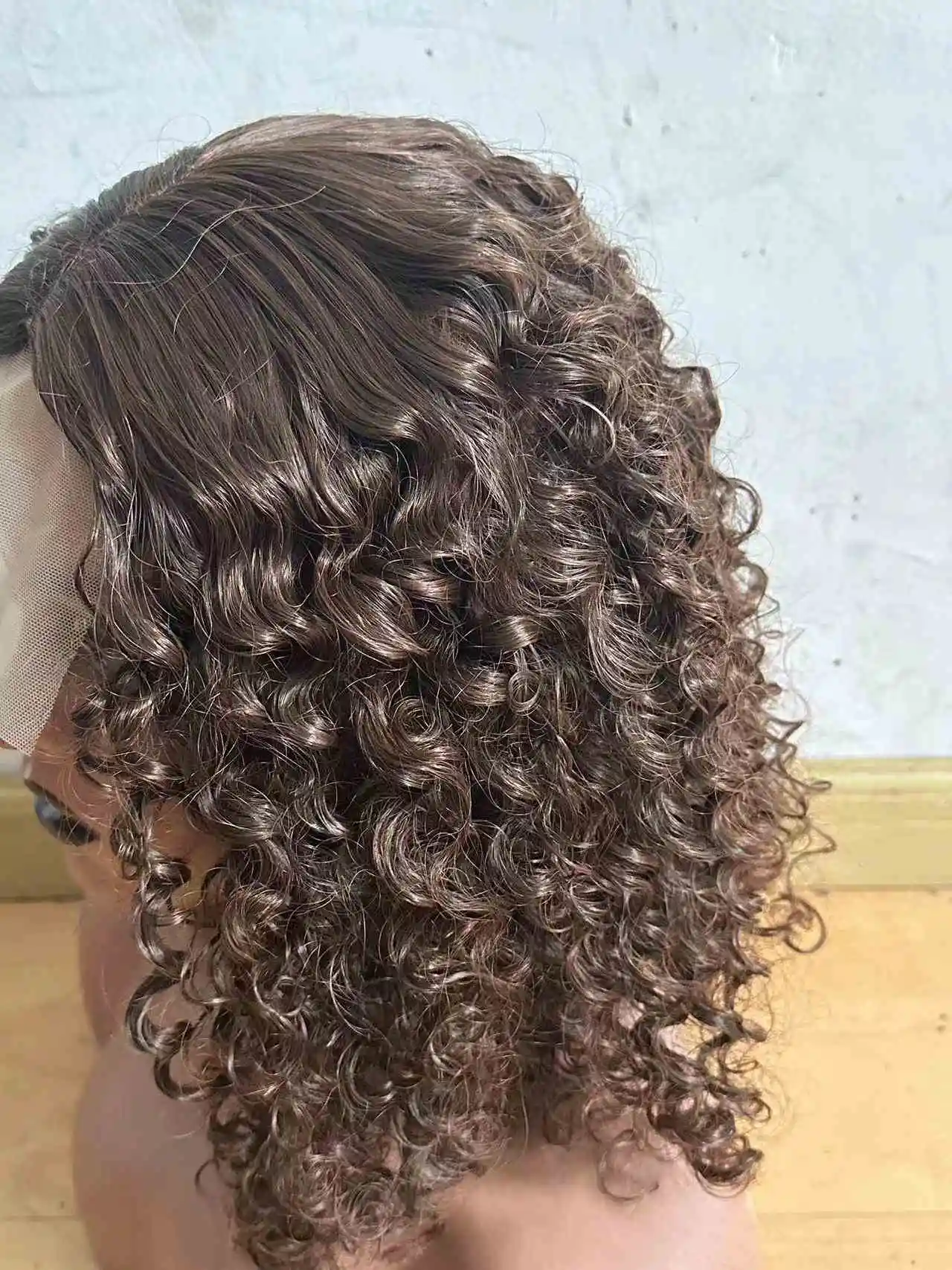 Full  Bob Wig Cheap Imitate Natural Brazilian Virgin Hair Imitate Human Hair Hd Lace  Wig for European American ladies