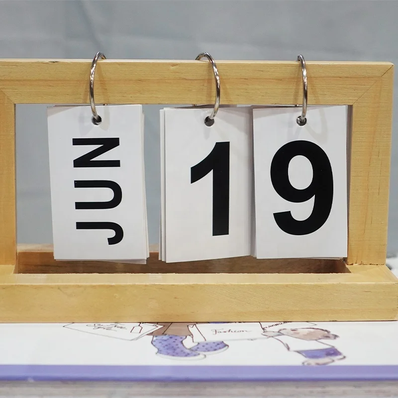 Wooden Calendar Decor Wooden Desk Calendar Rack Wood Advent Calendars
