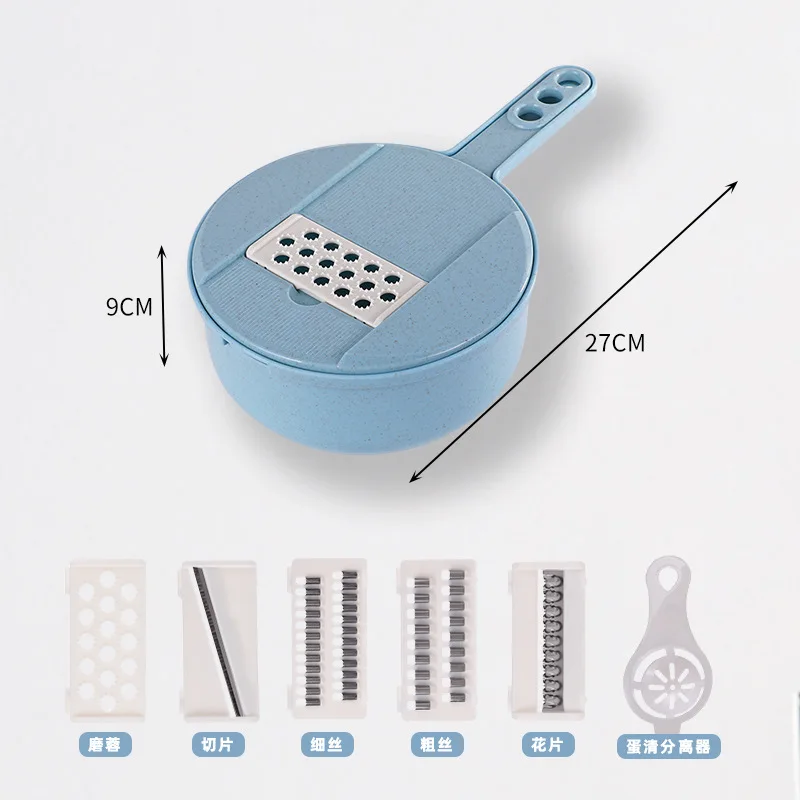 8 in 1 12 in 1 Vegetable Slicer Vegetable Cutter machine with Colander Basket Multifunctional Vegetable Chopper