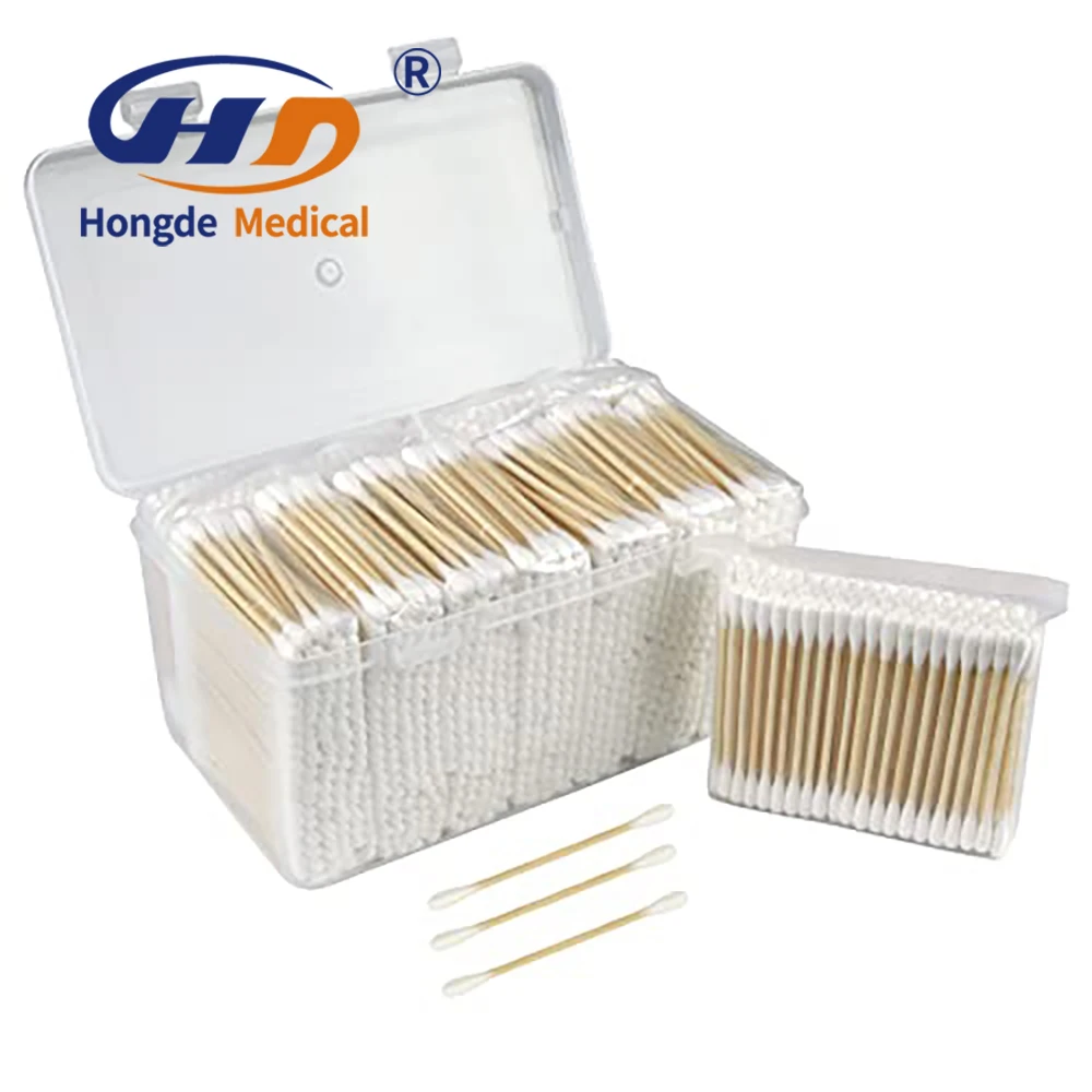 Soft Comfort Cotton Swabs for Everyday Use Sterile Buds Pink Double Round Head Large Customized Swabs Medical Cotton