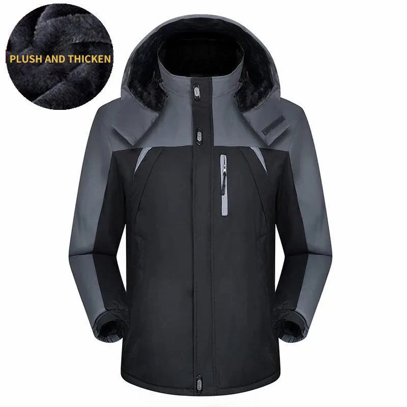 Hot Sale Windproof Snow Ski Jacket with reflective wholesale Snow Ski Jacket New Windproof Winter sport Jacket with hat custom