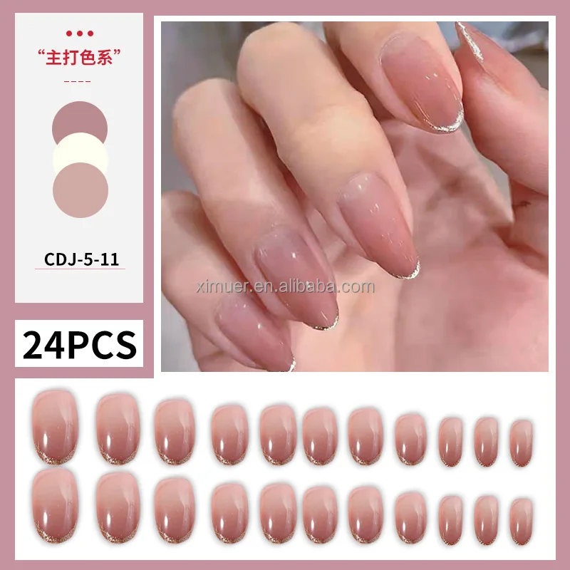 New Arrival OEM sweet artificial nails hot sale nails supplies elegant False nails