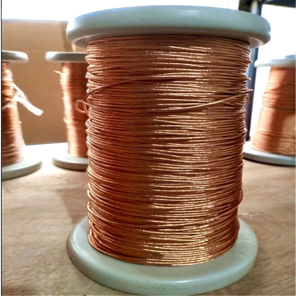2UEW 180 C  24-strands 0.3mm  enameled copper  litz wire  24x0.3mm for high frequency converters