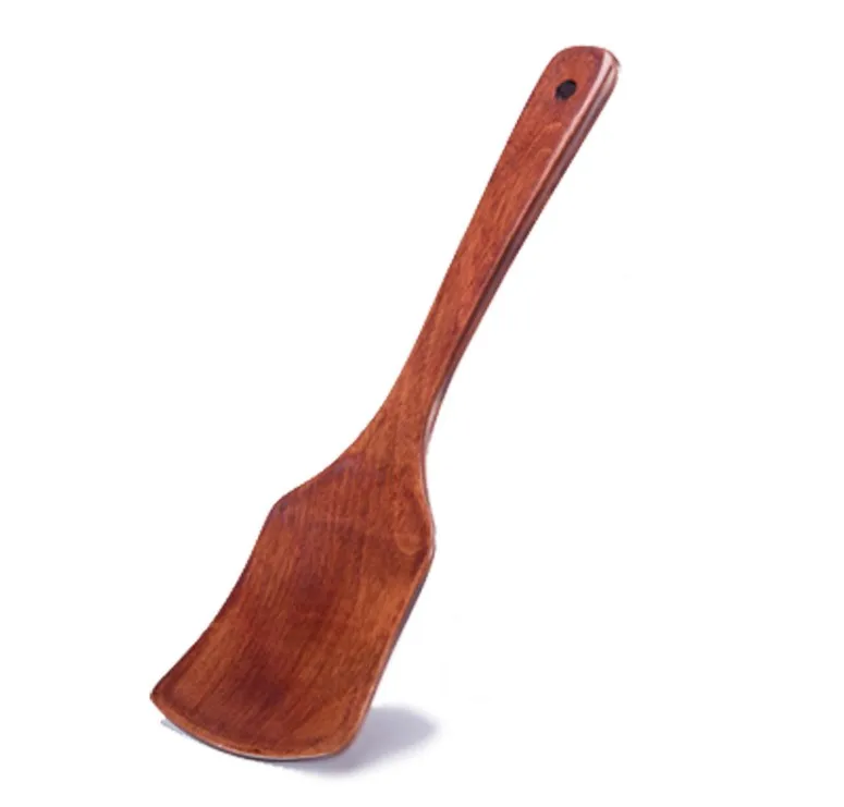 Wood Cutlery Utensil Eco Friendly Teak Wooden Spatula For Cooking