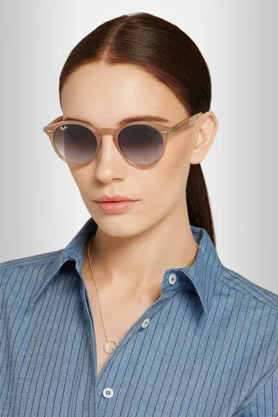 Autumn 2022 new round frame personalized casual sunglasses decorative sunglasses photo protection uv glasses